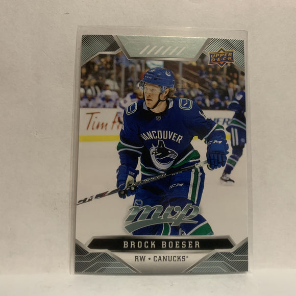 #65 Brock Boeser Vancouver Canucks 2019-20 Upper Deck MVP Hockey Card KL