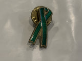 Green Ribbon Lapel Hat Pin CA