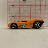 Orange Mcdonalds Stock Racer ©2009 Hot Wheels Diecast Car EN