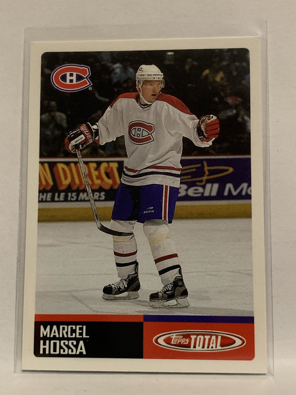 #114 Marcel Hossa Montreal Canadiens 2002-03 Topps Total Hockey Card  NHL