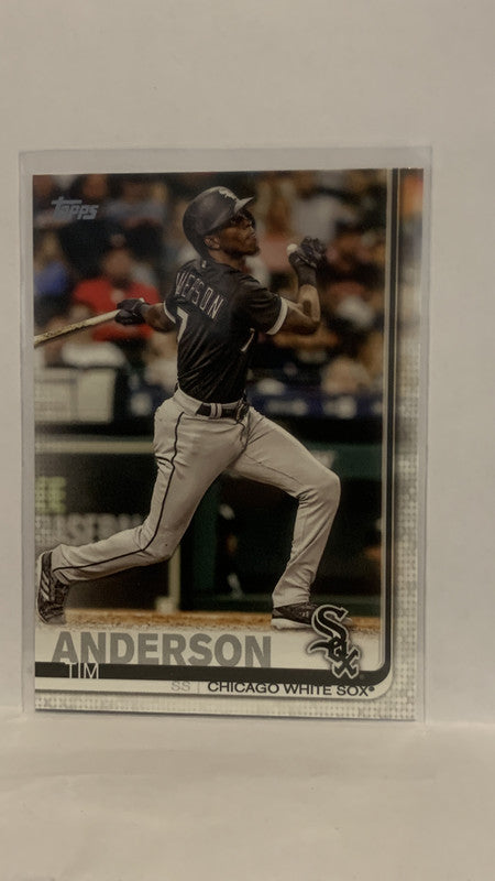 #80 Tim Anderson Chicago White Sox 2019 Topps Series 1 Baseball Card