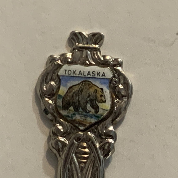 Tok Alaska Grizzley Bear Collectable Souvenir Spoon AE