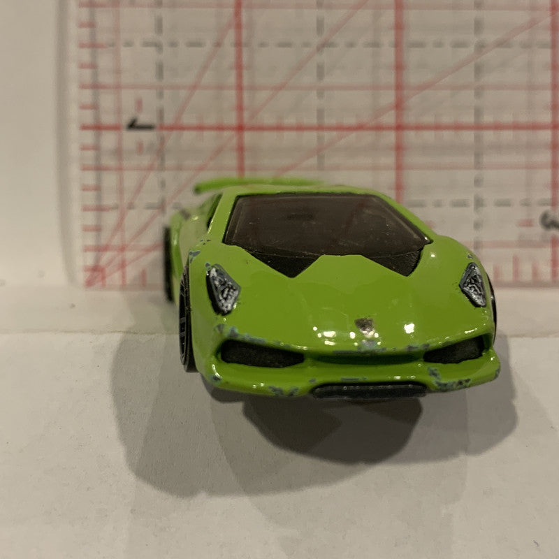 Green Lamborghini Sesto Elemento 2013 Hot Wheels Diecast Car EN GwynnSportscards