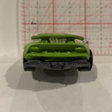 Green Lamborghini Sesto Elemento ©2013 Hot Wheels Diecast Car EN