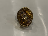 Jewelled Letter "S" Lapel Hat Pin CA