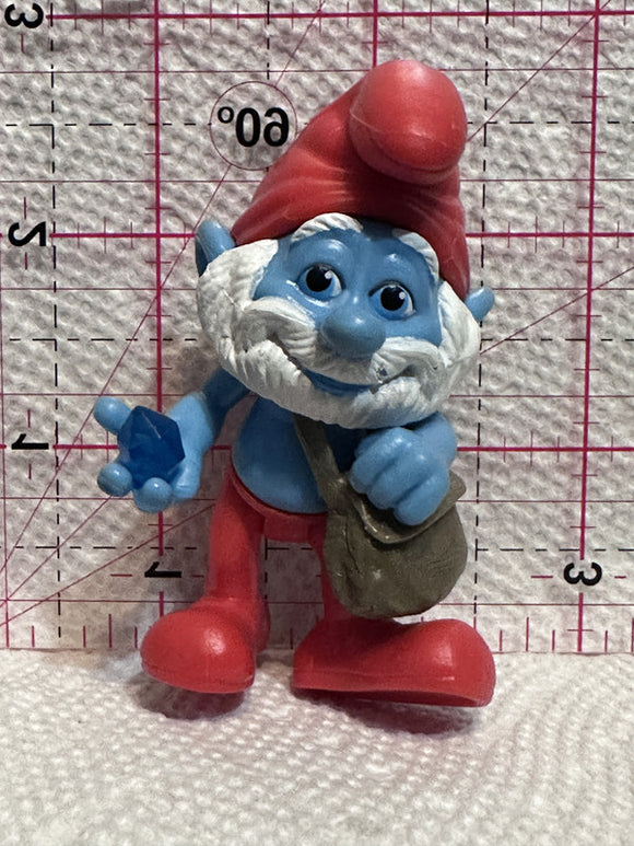 Papa Smurf Blue Crystal 2011 Peyo Jakks  Toy Character
