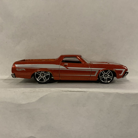 Red '72 Ford Ranchero ©2008 Hot Wheels Diecast Car EN