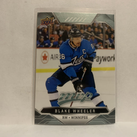 #11 Blake Wheeler Winnipeg Jets 2019-20 Upper Deck MVP Hockey Card KM