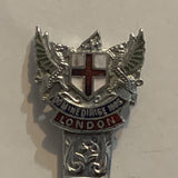 London England Coat of Arms Motto Collectable Souvenir Spoon AF