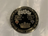 Floral & Gemstones Crown Reign United Ebony Council of WA 91 92 Lapel Hat Pin CB