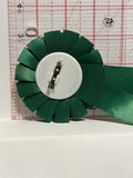 Irish Green Ribbon Button Pinback