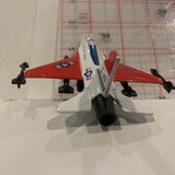 White US Air Force F-16 Unbranded Diecast Car EO