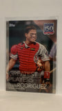 #150-60 Ivan Rodriguez Greatest Players Texas Rangers 2019 Topps Series 1 Baseball Card