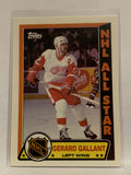 #2 Gerard Gallant Detroit Red Wings 1989-90 Topps Sticker Insert Hockey Card  NHL