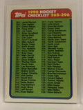 #396 Checklist  1990-91 Topps Hockey Card  NHL