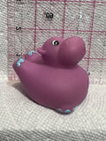 Pink Rubber Hippopotamus  Toy Animal