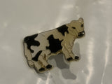 Black & White Holstein Dairy Cow Lapel Hat Pin CB