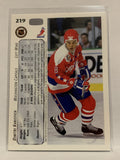 #219 Dimitri Khristich Washington Capitals 1992-93 Upper Deck Hockey Card  NHL