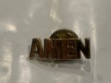 Amen Lapel Hat Pin CB