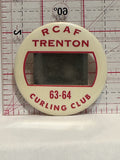 RCAF Trenton 63 64 Curling Club Button Pinback