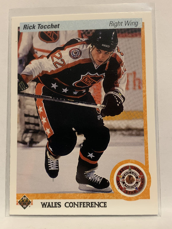 #488 Rick Tocchet Philadelphia Flyers 1990-91 Upper Deck Hockey Card  NHL