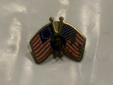 USA American 76 Flags Lapel Hat Pin CB