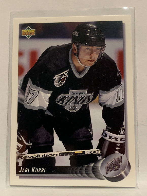 #218 Jari Kurri Los Angeles Kings 1992-93 Upper Deck Hockey Card  NHL