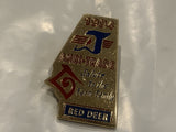 1994 Agri-Trade Red Deer Salute to the Farm Family Lapel Hat Pin CB
