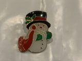 Snow Man Lapel Hat Pin CB