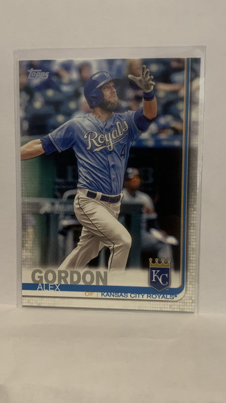 #319 Alex Gordon Kansas City Royals 2019 Topps Series 1 Baseball Card