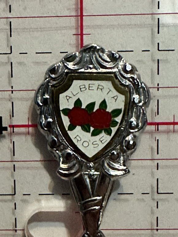 Calgary Alberta Wild Rose Alberta Souvenir Spoon