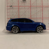 Blue Stock Racer Van Motor Max Diecast Car EO