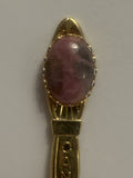 Pink Rock Gem Canada Souvenir Spoon