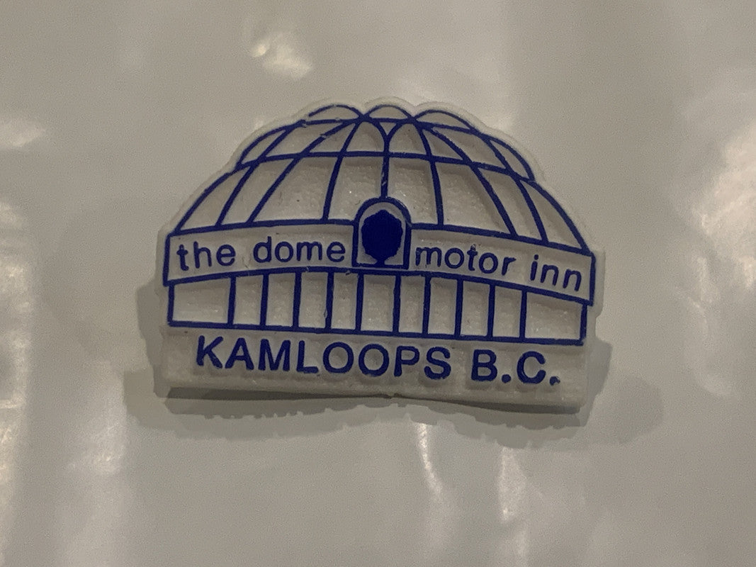 The Dome Motor Inn Kamloops BC Lapel Hat Pin CC GwynnSportscards