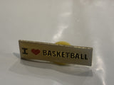 I Love Heart Basketball Lapel Hat Pin CC