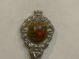 Carstairs Alberta Wild Rose Flower Collectable Souvenir Spoon EX