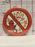Alberta Labour Hydrant No Fires Button Pinback