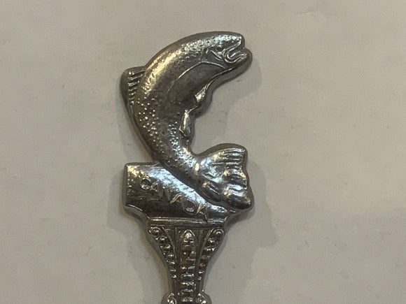 Buck Lake Alberta Canada Fish Collectable Souvenir Spoon EX