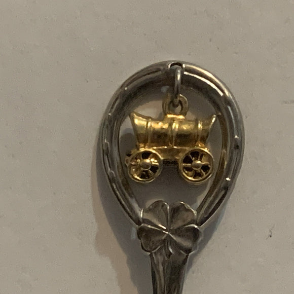 Stettler Alberta Covered Wagon Collectable Souvenir Spoon AG