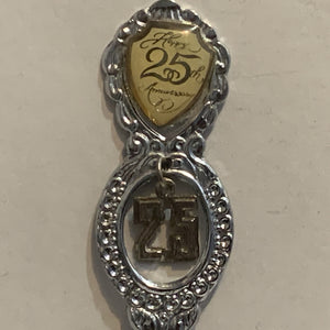 Happy 25th Anniversary Collectable Souvenir Spoon AG