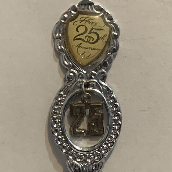 Happy 25th Anniversary Collectable Souvenir Spoon AG