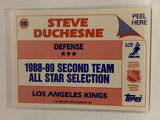 #10 Steve Duchesne Los Angeles Kings 1989-90 Topps Sticker Insert Hockey Card  NHL