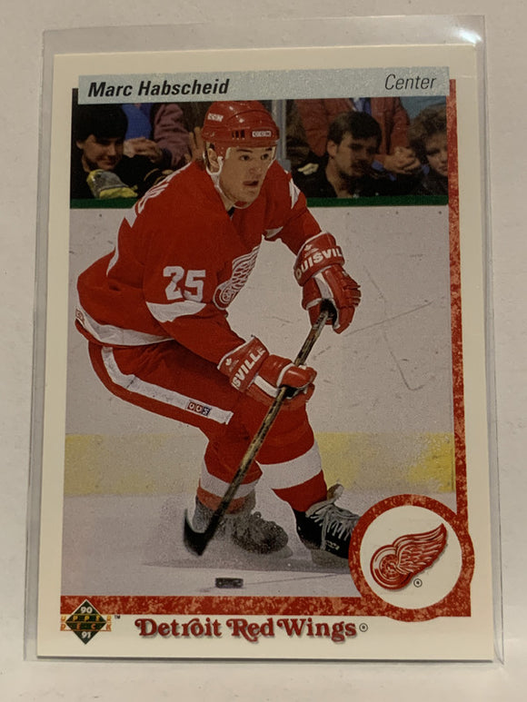#374 Marc Habscheid Detroit Red Wings 1990-91 Upper Deck Hockey Card  NHL