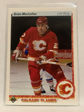 #372 Brian MacLellan Calgary Flames 1990-91 Upper Deck Hockey Card  NHL