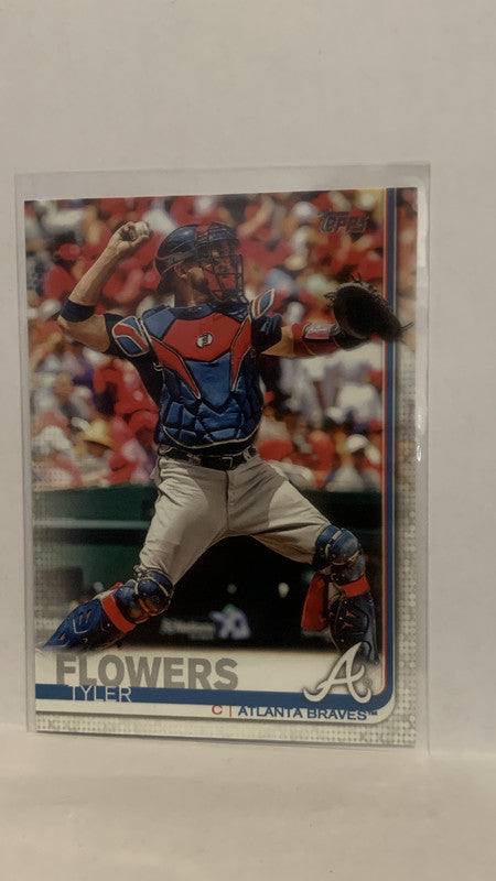 #244 Tyler Flowers Atlanta Braves 2019 Topps Series 1 Baseball Card