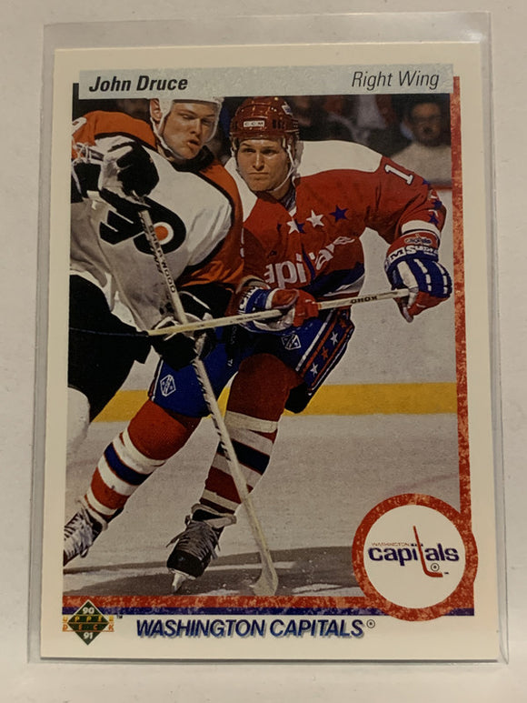 #371 John Druce Washington Capitals 1990-91 Upper Deck Hockey Card  NHL