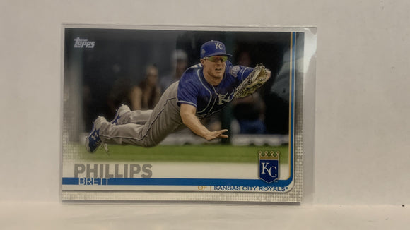#195 Brett Phillips  Kansas City Royals 2019 Topps Series 1 Baseball Card