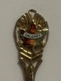 Calgary Alberta Maple Leaf Souvenir Spoon