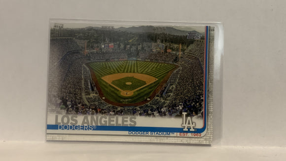 #254 Dodgers Stadium Los Angeles Dodgers 2019 Topps Series 1 Baseball Card