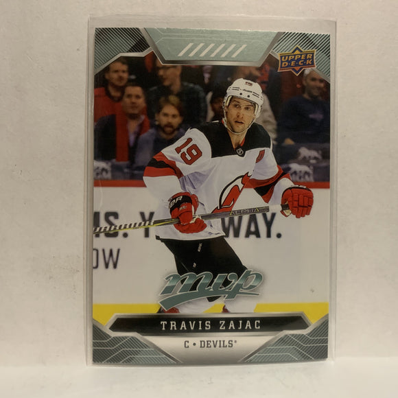 #3 Travis Zajac New Jersey Devils 2019-20 Upper Deck MVP Hockey Card KP